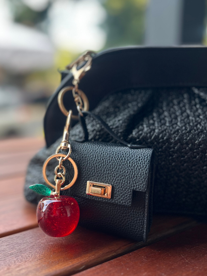 Black Coin Purse Charm